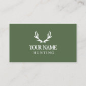 Modèle vert de carte de visite d'andouiller de (Devant)