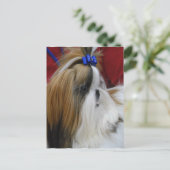 Modèle vertical carte postale - Customisé (Debout devant)