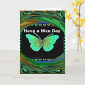 Modèle vertical de la carte de voeux (Fleur jaune)