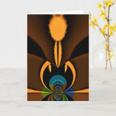 Modèle vertical de la carte de voeux (Fleur jaune)