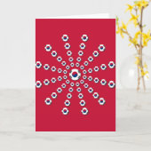 Modèle vertical de la carte de voeux (Fleur jaune)