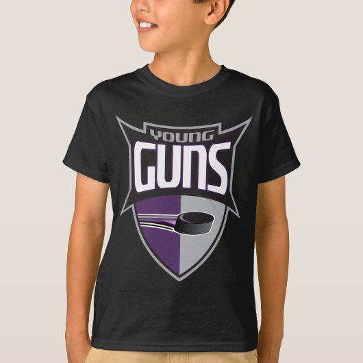 Modèle vertical de T-shirt foncé d'enfants - (Devant)