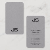 Modèle vertical moderne Carte de visite (Devant / Derrière)