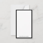 Modèle vertical noir blanc dactylographié (Devant)