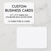 Modèle vide de cartes de visite personnalisé par (Devant / Derrière)