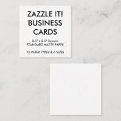 Modèle vierge Carte de visite personnalisé (Devant / Derrière)