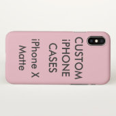 Modèle vierge Coque personnalisé iPhone X (Dos (Horizontal))