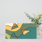 Modèle vintage abstrait dessiné à la main (Debout devant)