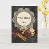 Modèle vintage de jour de Mother´s (Fleur jaune)