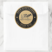 Modèle vintage Étiquette de lait frais (Sac)