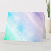 Modèle vitreux ombre Blue Purple Glitter (Dos)