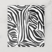 Modèle Zèbre (Extérieur déplié)