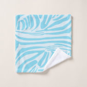 Modèle Zèbre Bleu (Gant de toilette)