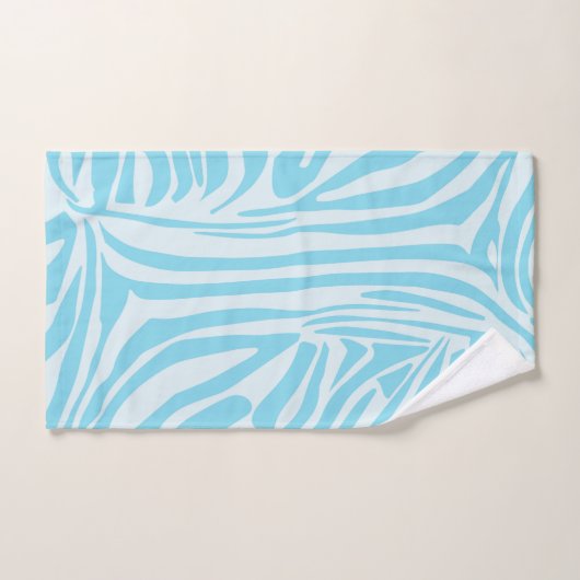 Modèle Zèbre Bleu (Serviette à main)