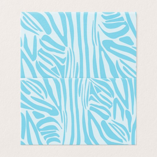 Modèle Zèbre Bleu (Outside Unfolded)