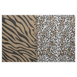 Modèle zèbre léopard animal tissu