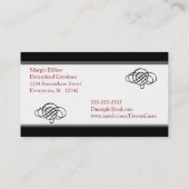 Modèles Carte de visite élégants (Dos)