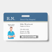 Modèles de badges d'identification photo pour le p (Arrière)