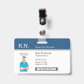 Modèles de badges d'identification photo pour le p (Avant avec clip)