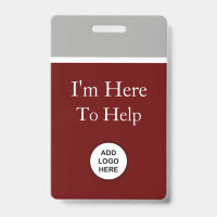 Modèles de badges Logo I'm Here To Help