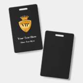 Modèles de badges VIP élégants (Avant & arrière)
