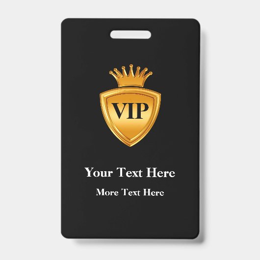 Modèles de badges VIP élégants (Avant)