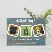 Modèles de carte de remerciement avec photo pour r (Debout devant)