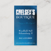 Modèles de carte de visite de boutique (Dos)