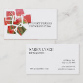 Modèles de carte de visite de photographe (Devant / Derrière)