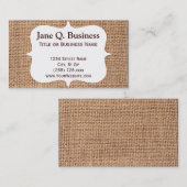 Modèles de carte de visite d'impression de toile (Devant / Derrière)