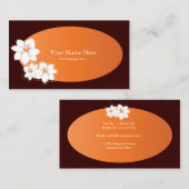 Modèles de carte de visite spa (Devant / Derrière)