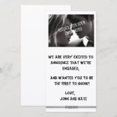 Modèles de cartes d'annonce de fiançailles décontr (Devant / Derrière)