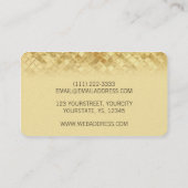 Modèles de cartes de visite en or de luxe (Dos)