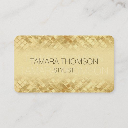 Modèles de cartes de visite en or de luxe (Devant)