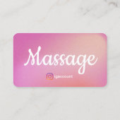 Modèles de Cartes de Visite pour Thérapeute de Mas (Dos)