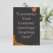 Modèles De Cartes / Modèle De Voeux - Personnalise (Debout devant)