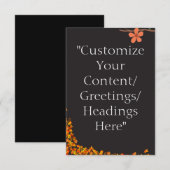 Modèles De Cartes / Modèle De Voeux - Personnalise (Devant / Derrière)