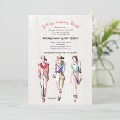 Modèles de mode Trois Fashion Show Invitation (Debout devant)