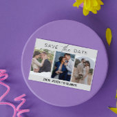 Modèles de photo de save the date de script modern