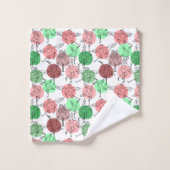 Modèles de postures de yoga | Motif transparent de (Gant de toilette)