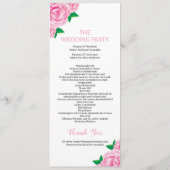 Modèles de programme de mariage pour cérémonie (Dos)