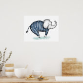 Modèles d'éléphant Affiche d'art mural de costume  (Cuisine)