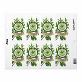 Modèles Étiquette de thé vert (Feuille entière)