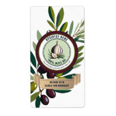 Modèles Étiquettes À L'Ail Et À L'Huile De Romarin (Devant)