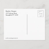 Modèles noir et blanc pour faire-part de remise de (Dos)