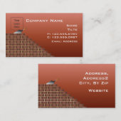 Modèles non finis de carte de visite de mur de (Devant / Derrière)