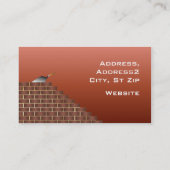 Modèles non finis de carte de visite de mur de (Dos)