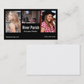 Modèles ou acteurs de carte de visite de Headshot (Devant / Derrière)