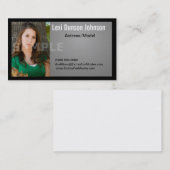 Modèles ou acteurs de carte de visite de Headshot (Devant / Derrière)