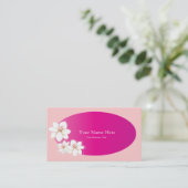 Modèles roses de carte de visite de spa (Debout devant)